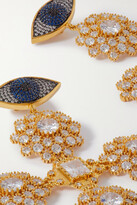 Thumbnail for your product : BEGÜM KHAN Nazar Of All Hearts Gold-plated Crystal Earrings - One size