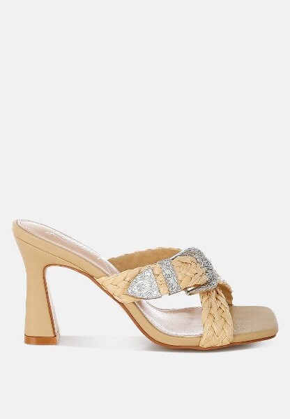 London Rag LondonRagWomensNimayaBraidedCriss-CrossStrapSandals10