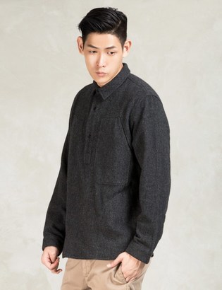 Garbstore Black Wool Pullover Shirt