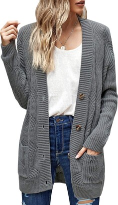 Long Line Open Front Cardigan | Shop the world's largest collection of  fashion | ShopStyle UK