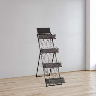 17 Stories Indie Leaning Ladder Bookcase 17 Stories