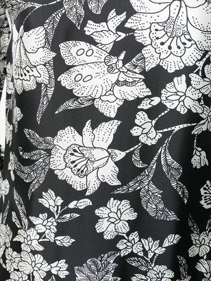 La DoubleJ Floral Print Flared Dress