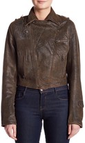 Thumbnail for your product : Jakett Distressed Genuine Leather Josey Jacket