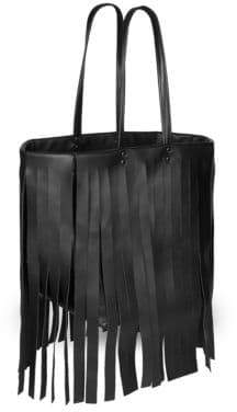 Balenciaga Laundry Cabas Leather Shoulder Bag