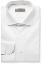 Thumbnail for your product : Canali White Slim-Fit Button-Cuff Cotton-Twill Shirt