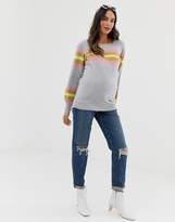 Thumbnail for your product : Mama Licious Mama.Licious Mamalicious maternity bright stripe sweater