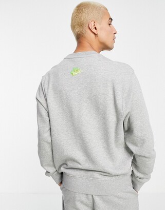 nike grey essentials crew neck sweatshirt