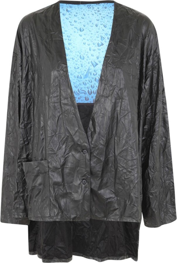 Maria Calderara Crinkled Long Sleeve Top