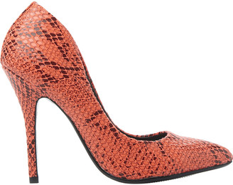 Steve Madden Gallery reptile-print court shoes