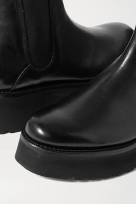 Grenson Naomi Leather Platform Chelsea Boots - Black