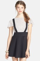 Thumbnail for your product : Frenchi Suspender Skirt (Juniors)