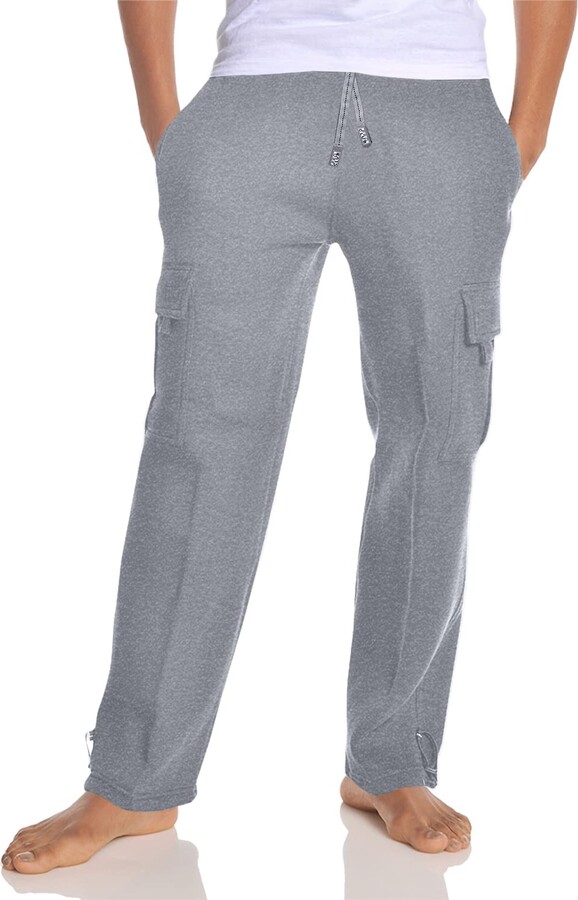Pro Club Men's Heavyweight Fleece Cargo Pants - ShopStyle Trousers
