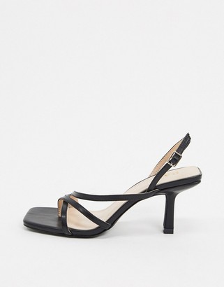 Raid Wide Fit Anina heeled sandals in black