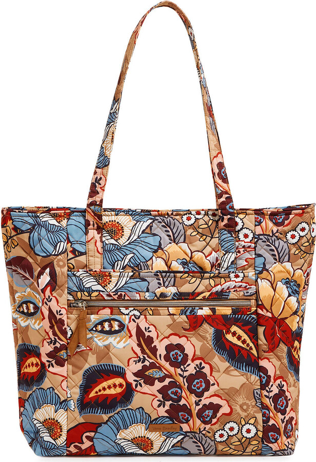 Vera Bradley Performance Twill Vera Tote Bag:- Botanical Beauty