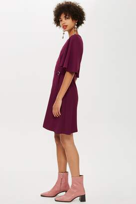 Topshop Womens Cutabout Mini Dress - Purple