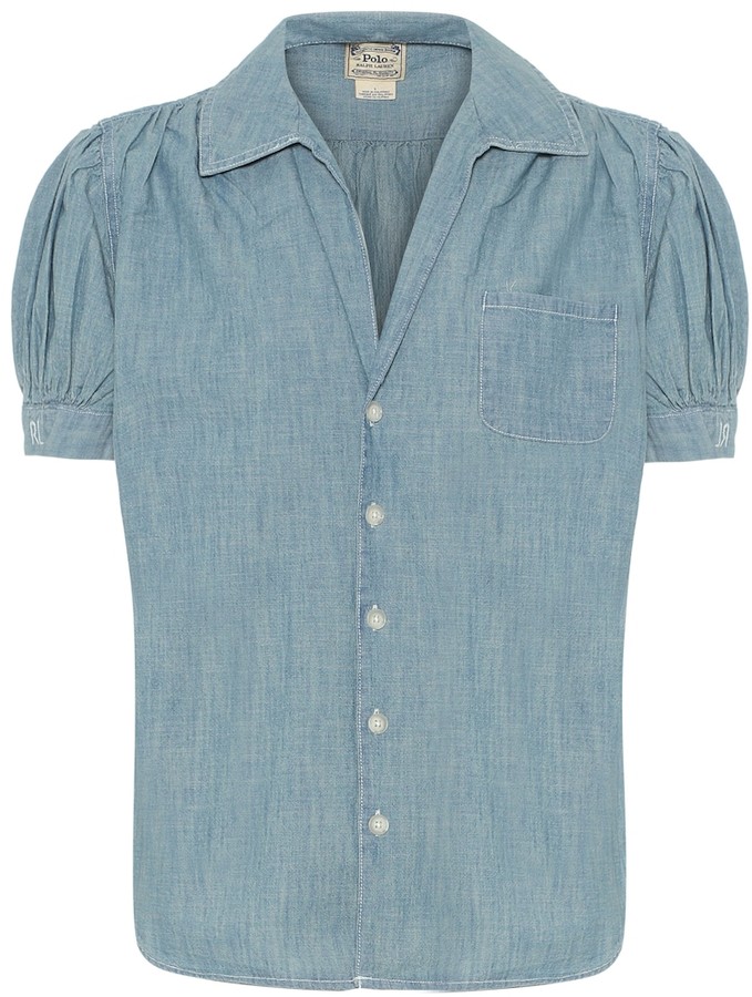 Polo Ralph Lauren Cotton-chambray shirt - ShopStyle Tops