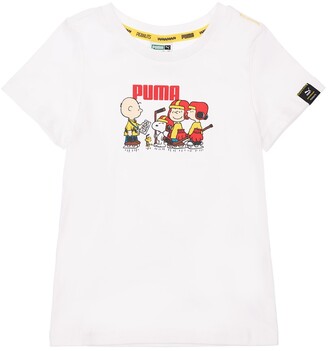 Puma Peanuts Print Cotton Jersey T-shirt