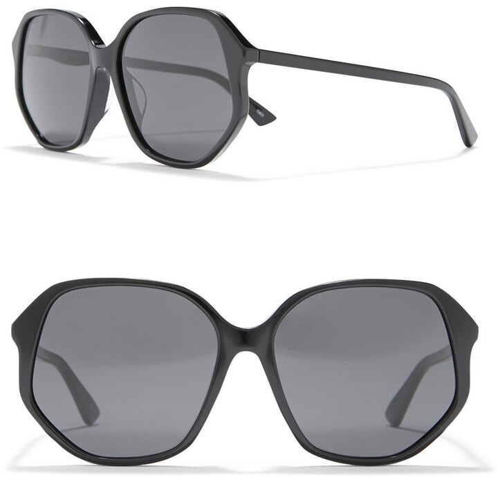 gucci 59mm square sunglasses
