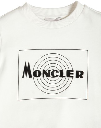 Moncler Rubberized Logo Cotton Sweatshirt