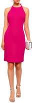 Thumbnail for your product : Badgley Mischka Open-back Bow-embellished Cady Mini Dress