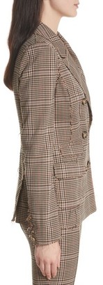Tracy Reese Women's Double Breasted Plaid Blazer