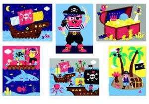 Janod 12-Piece Learning Toys Pirate Blocks