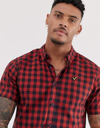 Voi Jeans short sleeved checked shirt