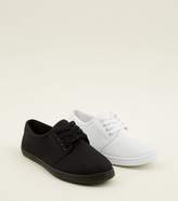 Thumbnail for your product : New Look Girls 2 Pack White and Black Trainers