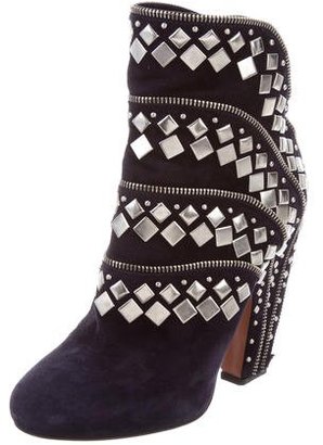 Alaia Suede Studded Boots