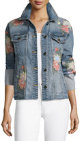 Thumbnail for your product : Joe's Jeans The Belize Floral Embroidered Denim Jacket, Indigo
