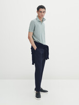 Thumbnail for your product : Massimo Dutti Cotton Knit Polo Sweater