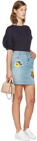 Thumbnail for your product : Stella McCartney Blue Denim Surf Patch Miniskirt