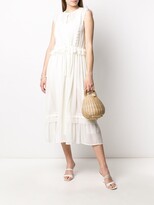 Thumbnail for your product : Twin-Set Broderie Anglaise Midi Dress