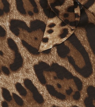 Dolce & Gabbana Children Leopard-print cotton top