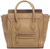 Thumbnail for your product : Celine Beige Pebbled Leather Nano Luggage Tote