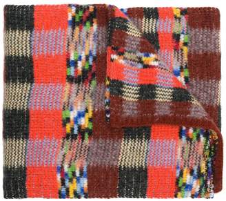 Missoni checked knit scarf