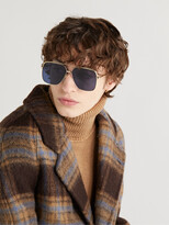 Thumbnail for your product : Gucci Eyewear Aviator-Style Gold-Tone Sunglasses