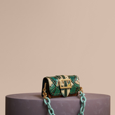 Thumbnail for your product : Burberry The Small Buckle Bag in Riveted Snakeskin and Floral Print