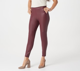 Lisa Rinna Collection Faux Leather Leggings