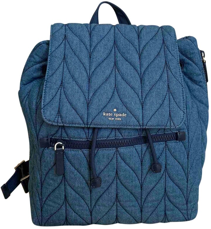 kate spade denim backpack
