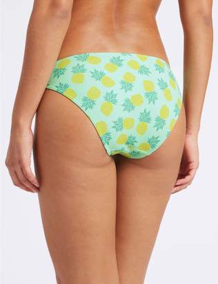 Marks and Spencer Pineapple Print Hipster Bikini Bottoms