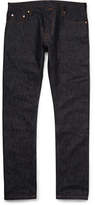 Thumbnail for your product : Valentino Tapered Selvedge Denim Jeans - Blue