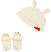 Thumbnail for your product : Bunnies by the Bay Bunny Beanie - Bootie Set
