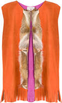 Thumbnail for your product : Daniela Pancheri fur insert fringe vest