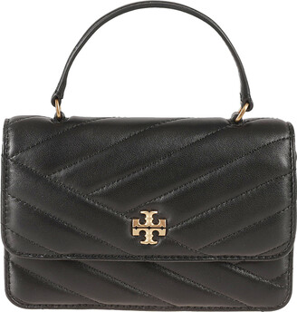 Tory Burch Kira Chevron Chain Wallet (Black) Handbags - ShopStyle