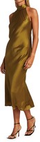 Thumbnail for your product : Galvan Sienna Satin Cropped Dress