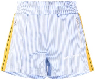 Palm Angels Side-Stripe Logo Track Shorts