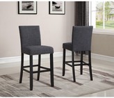 Thumbnail for your product : Roundhill Furniture Roundhill Biony Tan Fabric Bar Stools with Nailhead Trim, Set of 2