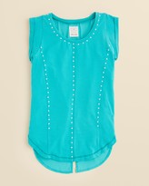Thumbnail for your product : Ella Moss Girls' Cara Studded Tank Top - Sizes 7-14