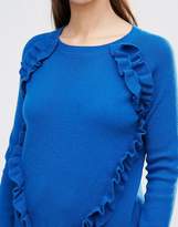 Thumbnail for your product : ASOS Sweater with Raglan and Ruffle Detail